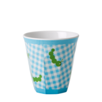 Kids Small Melamine Cup - with Caterpillar print by Rice DK